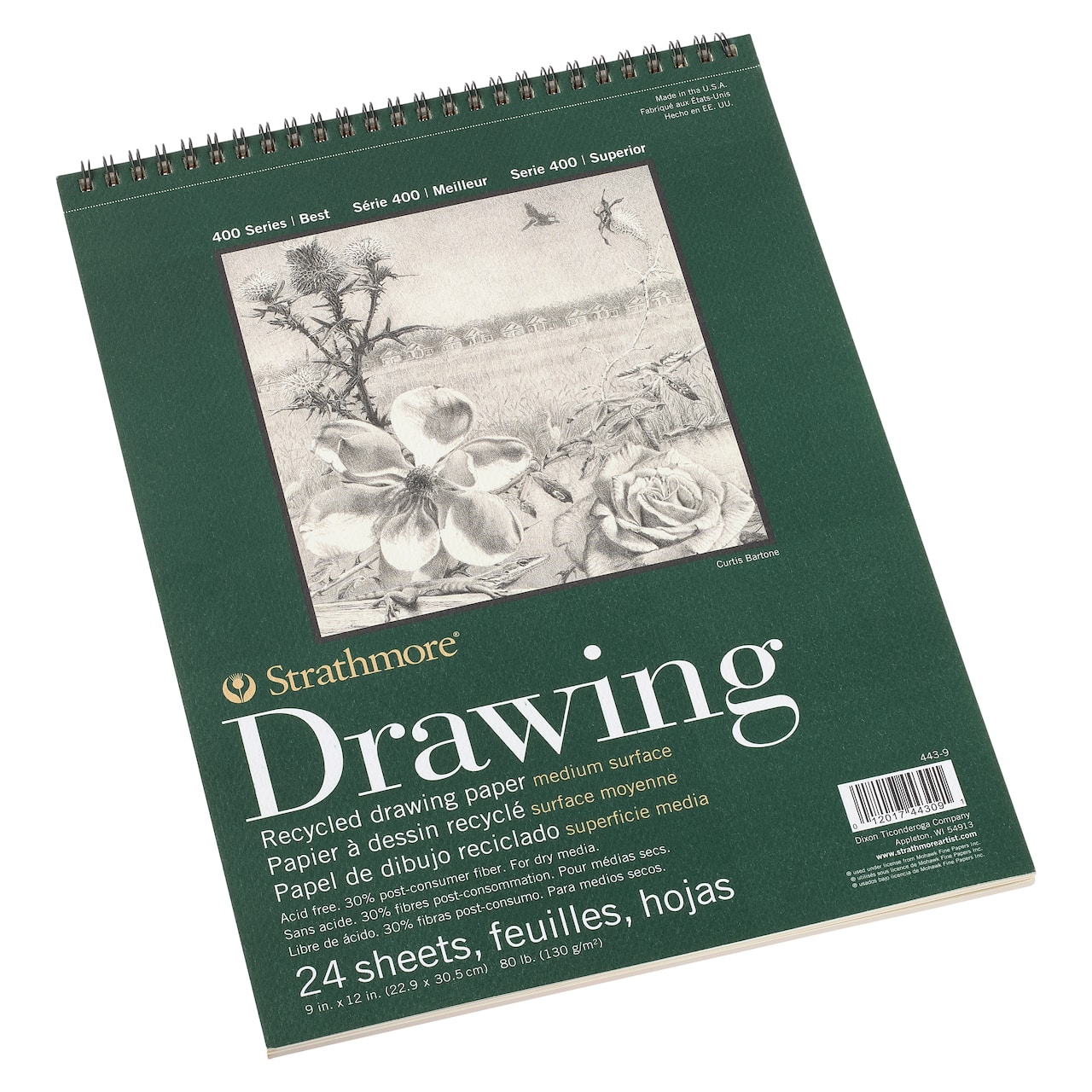 Strathmore® 400 Series Recycled Drawing Paper Pad